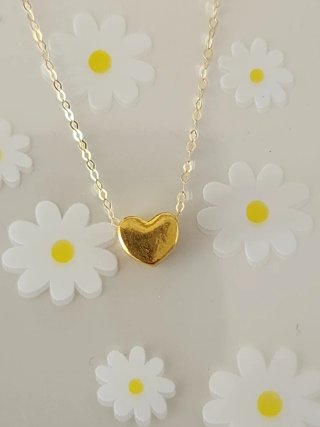 Collar Corazón Oro 18k Auténtico