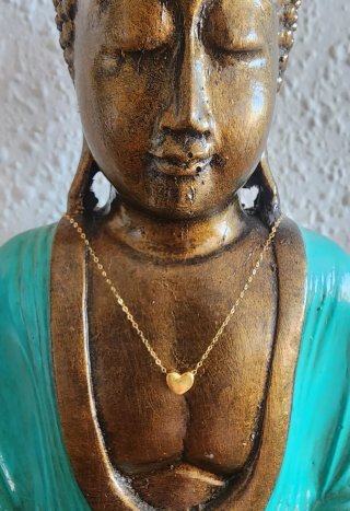 Collar Corazón Oro 18k Auténtico