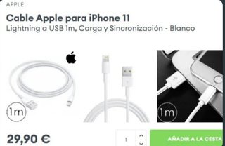 Caricabatterie Rapido 40W per iPhone + Cavo USB