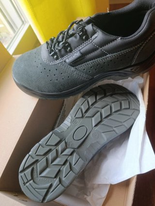 Zapatos de seguridad negros/grises T42