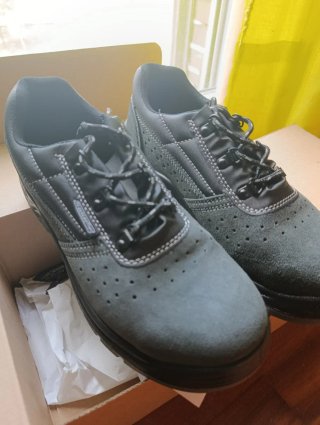 Zapatos de seguridad negros/grises T42