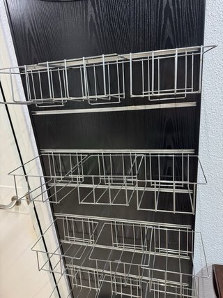 Estantería de pared madera y metal