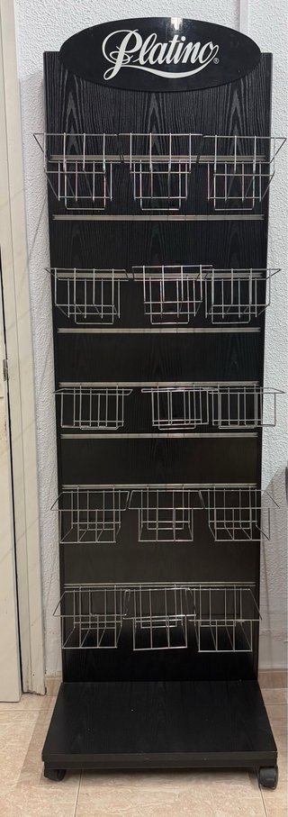 Estantería de pared madera y metal