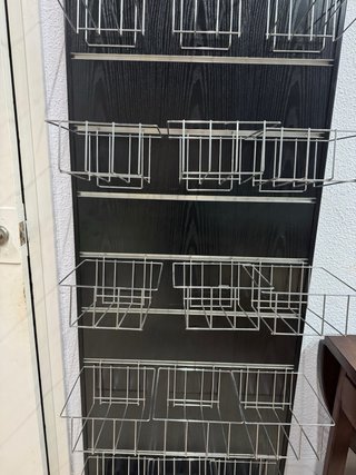 Estantería de pared madera y metal