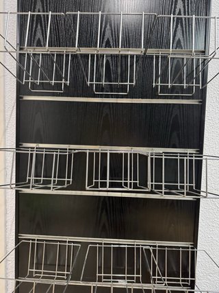 Estantería de pared madera y metal