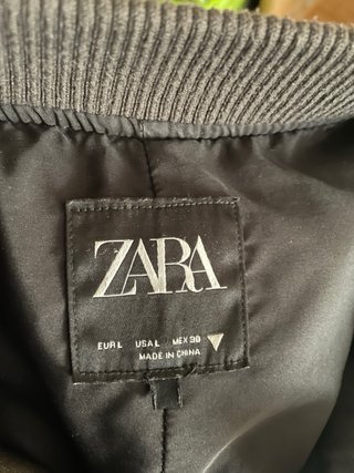 Chaqueta Zara efecto piel corta
