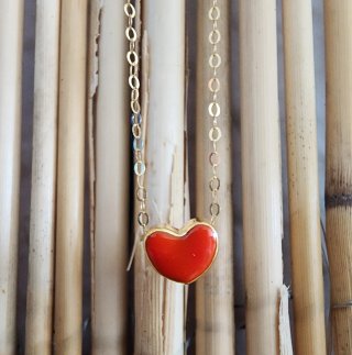 Collar Corazón Oro 18k Auténtico