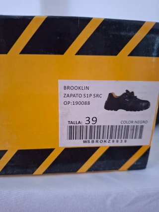 Zapatos de seguridad WORKO negros y amarillos