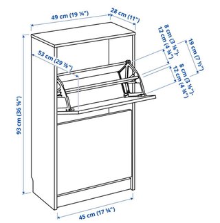 2x Zapateros Bissa Ikea Blanco