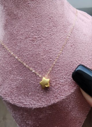 Collar y colgante oro 18k corazón grabado