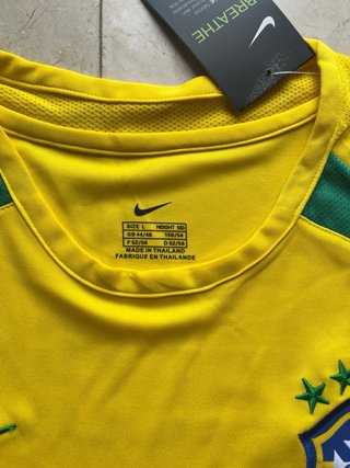 Camiseta Fútbol Retro Ronaldinho 11 Brasil Nike