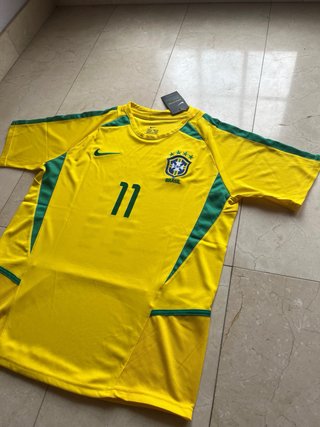 Camiseta Fútbol Retro Ronaldinho 11 Brasil Nike