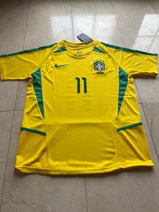 Camiseta Fútbol Retro Ronaldinho 11 Brasil Nike
