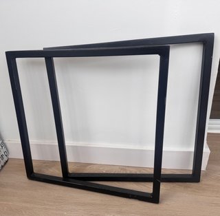Patas metálicas para mesa/taburete (negras)