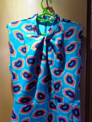 Vestido Minueto Estampado Labios