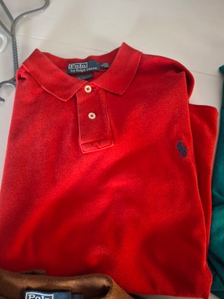 Lote 6 polos premium Lacoste y Polo Ralph Lauren