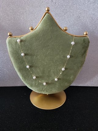 Collar oro 18k y perlas naturales