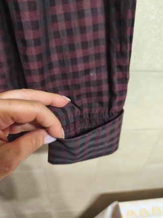 Camicia Uomo Hugo Boss Quadri Viola/Nero