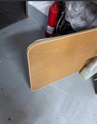 Mesa plegable madera y metal