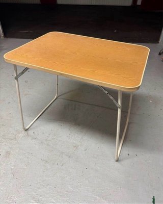 Mesa plegable madera y metal