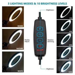 Lámpara LED escritorio - 3 modos luz X 2