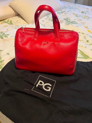 Bolso PG Rojo con Tachuelas