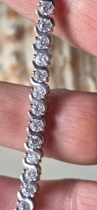 Pulsera riverie de plata circonitas