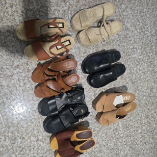 Zapatos ZARA Negros y Marrones