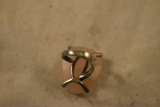 JOYA ANILLO DE PLATA 925 CON PIEDRA ROSA