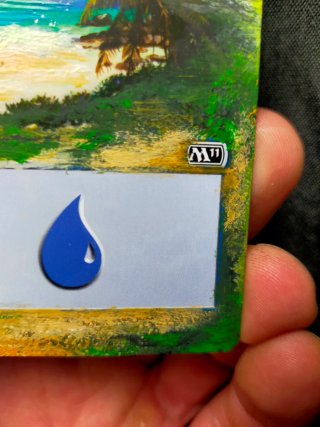 Carta Magic Isla Pintada a Mano full art