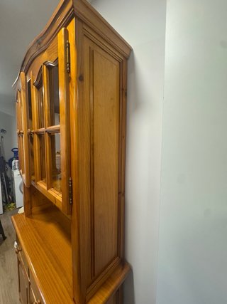 Alacena rústica madera y cristal