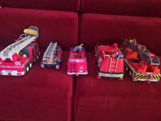 Set Camiones Bomberos Playmobil mas accesorios