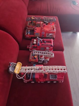 Set Camiones Bomberos Playmobil mas accesorios