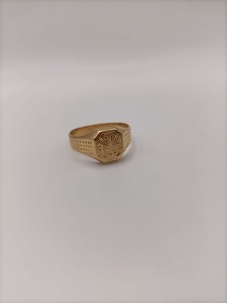 Anillo Sello de Oro de 18K- 4,12gr