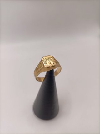 Anillo Sello de Oro de 18K- 4,12gr