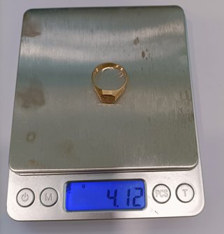 Anillo Sello de Oro de 18K- 4,12gr