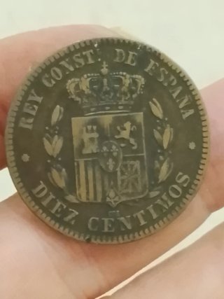 Moneda 10 céntimos Alfonso XII 1878