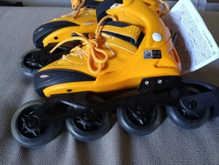 Patines en línea Oxelo amarillos
