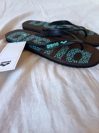 Chanclas Arena Marrón y Turquesa Talla 42