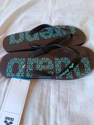 Chanclas Arena Marrón y Turquesa Talla 42