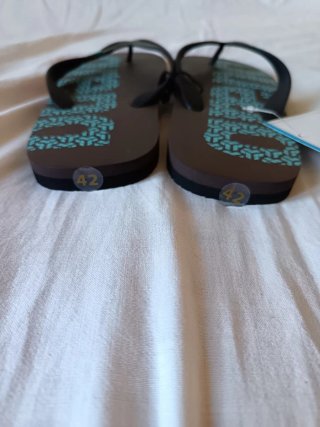 Chanclas Arena Marrón y Turquesa Talla 42
