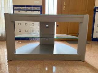 Mesa cristal gris