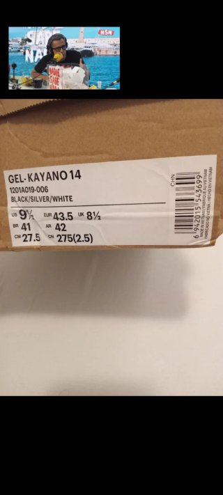 Zapatillas Asics Gel Kayano 14 Número 43  Negras