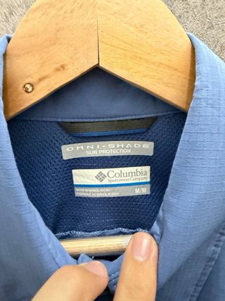 Camisa Columbia Manga Larga Hombre
