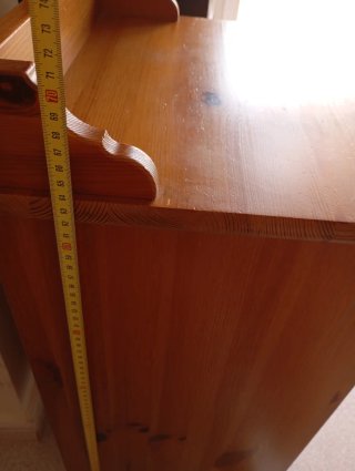 Mesita de noche auxiliar madera