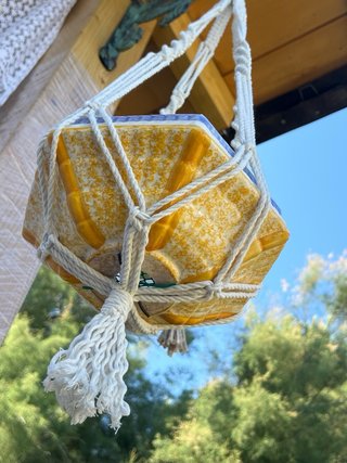 Colgador macramé para macetas 80cm