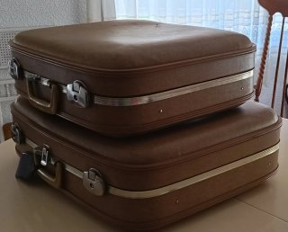 Juego Maletas Vintage Años 70