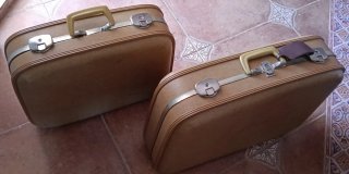 Juego Maletas Vintage Años 70