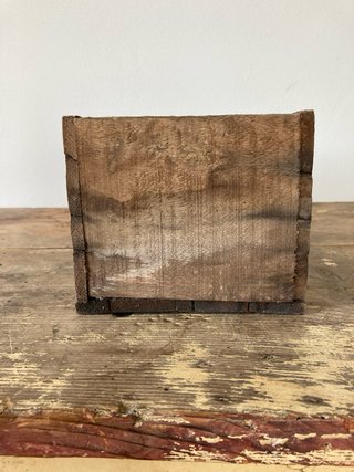 Cassa in legno vintage originale "Esab Milano " -