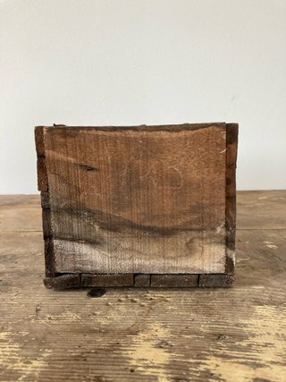 Cassa in legno vintage originale "Esab Milano " -